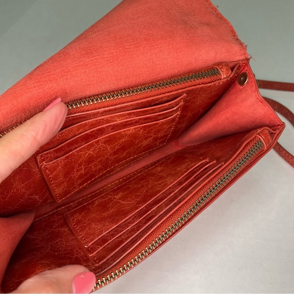 Anthropologie Red Crossbody Bag with Tassel Detail - Picture 5 of 9